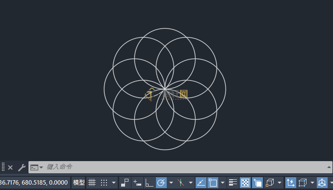 CAD怎么绘制圆阵列八个小圆？cad绘制圆阵列八个校园方法图文教程