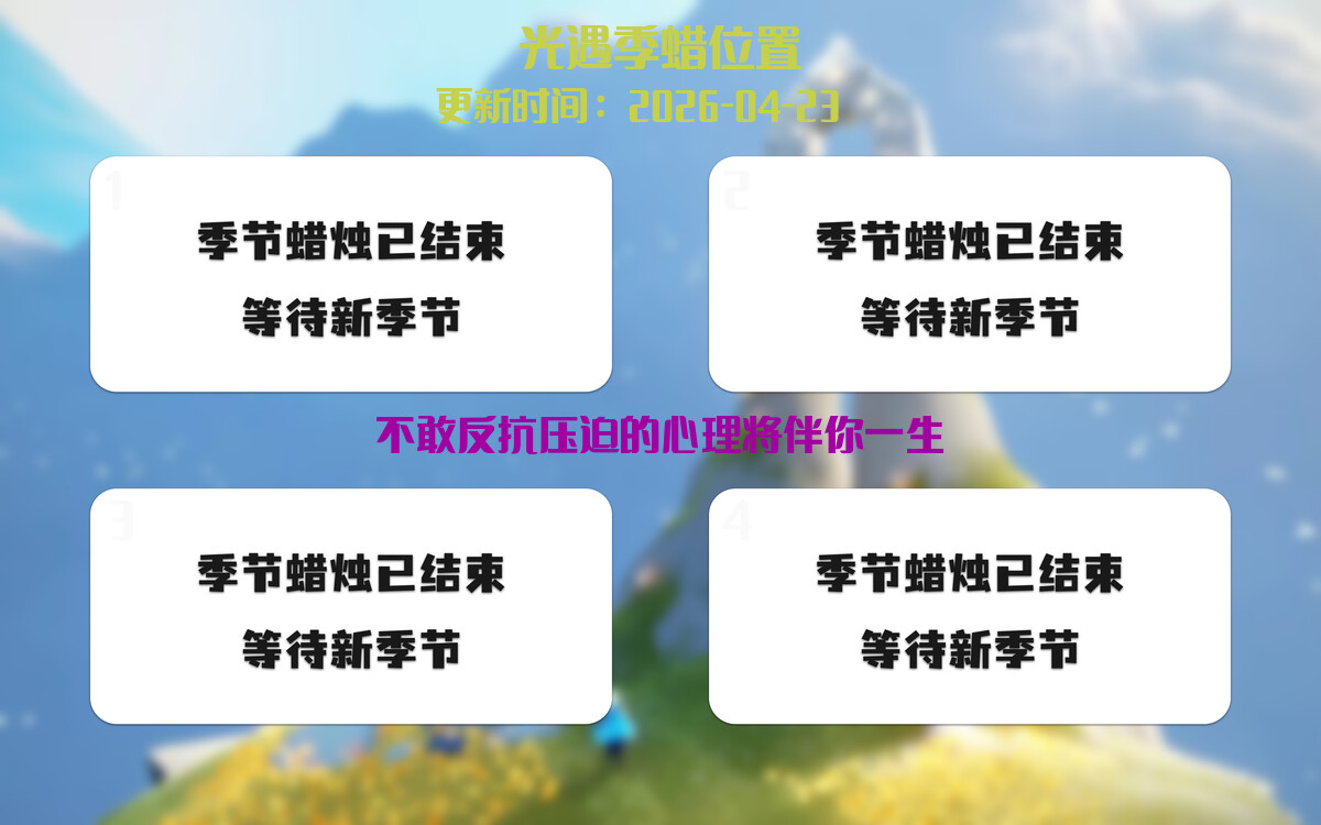 季节蜡烛汇总图