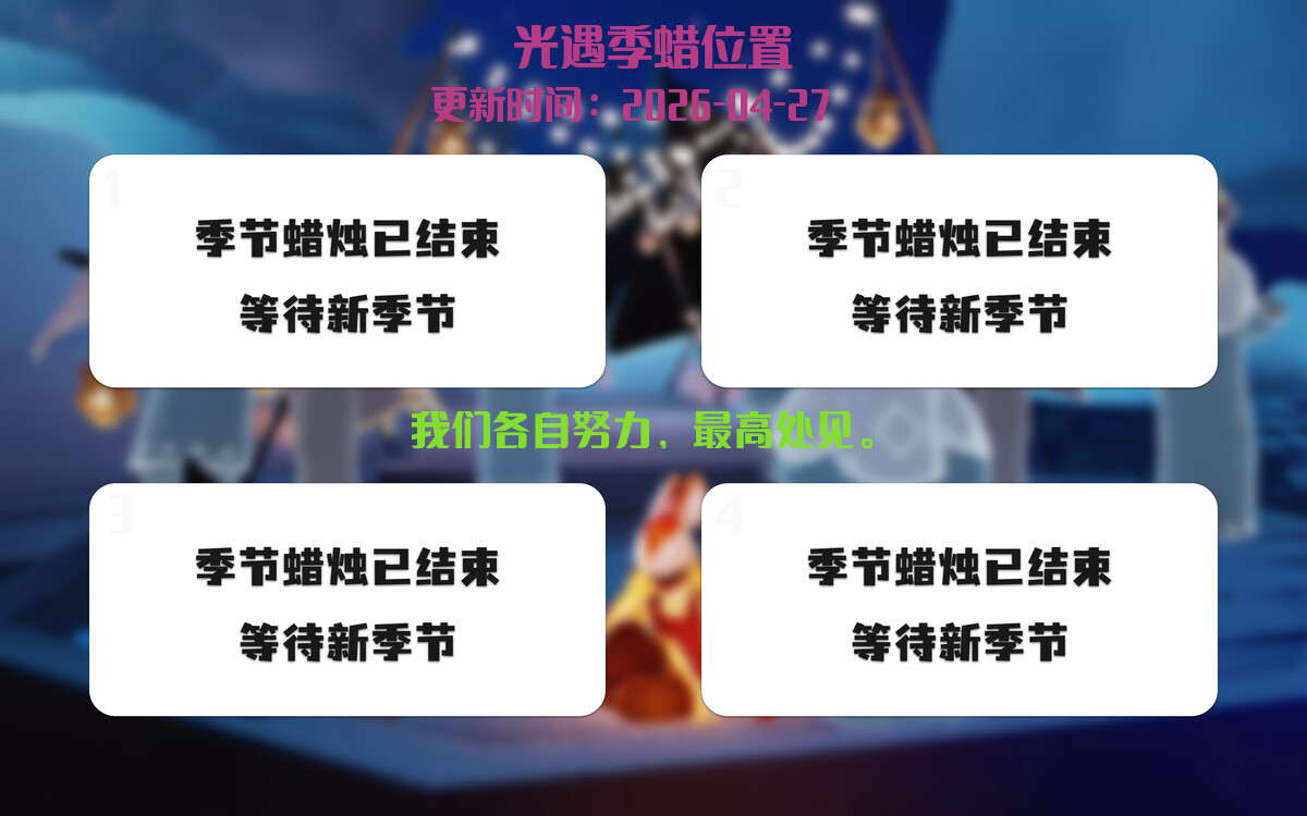 季节蜡烛汇总图