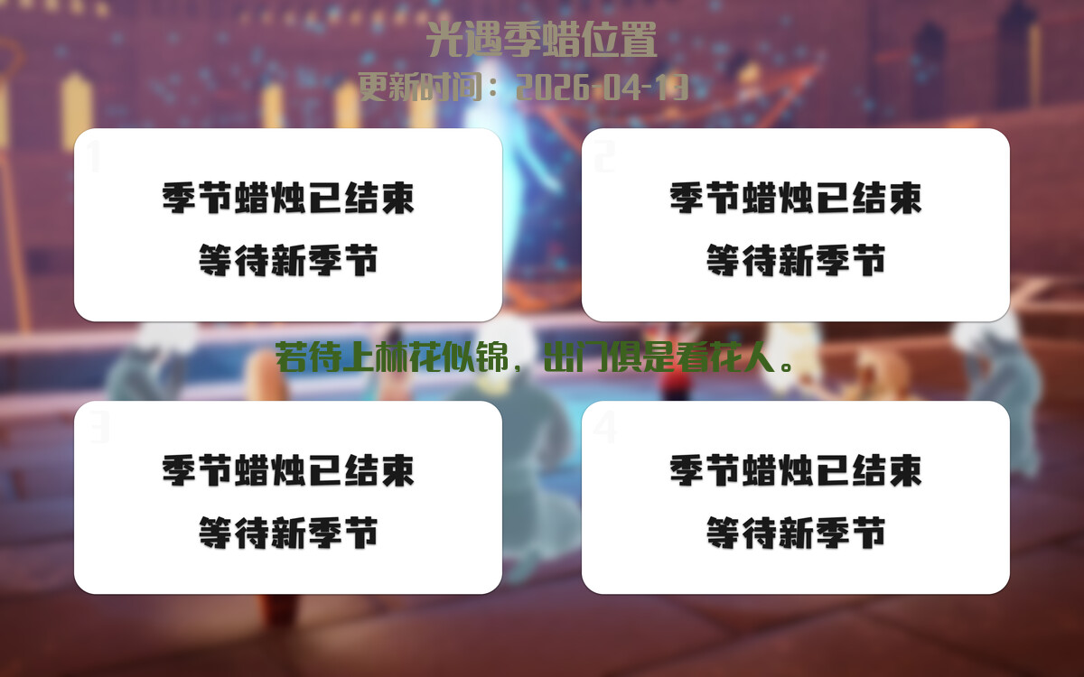 季节蜡烛汇总图