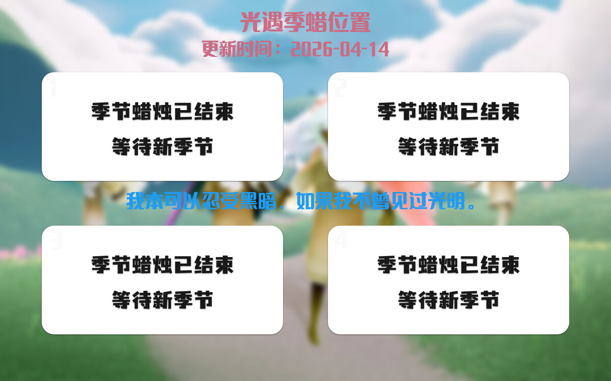 季节蜡烛汇总图