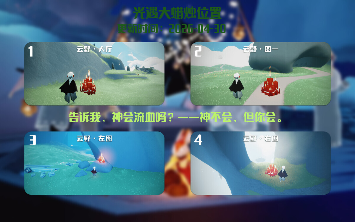 大蜡烛汇总图
