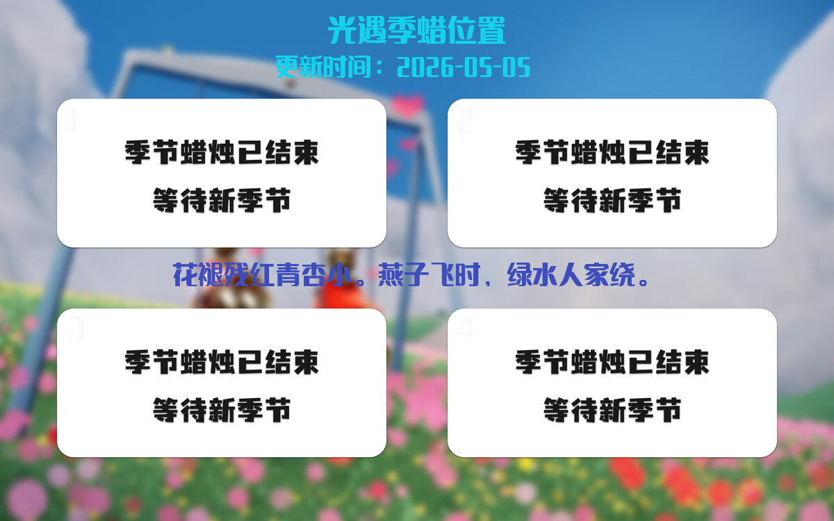季节蜡烛汇总图