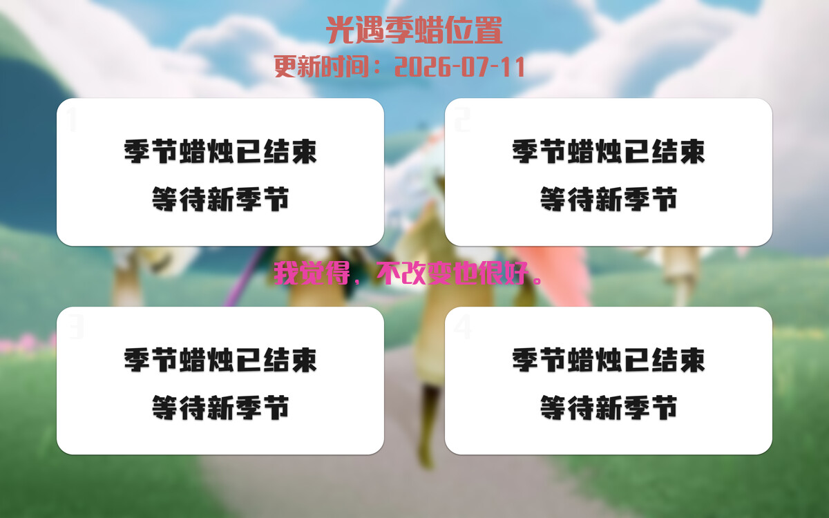 季节蜡烛汇总图