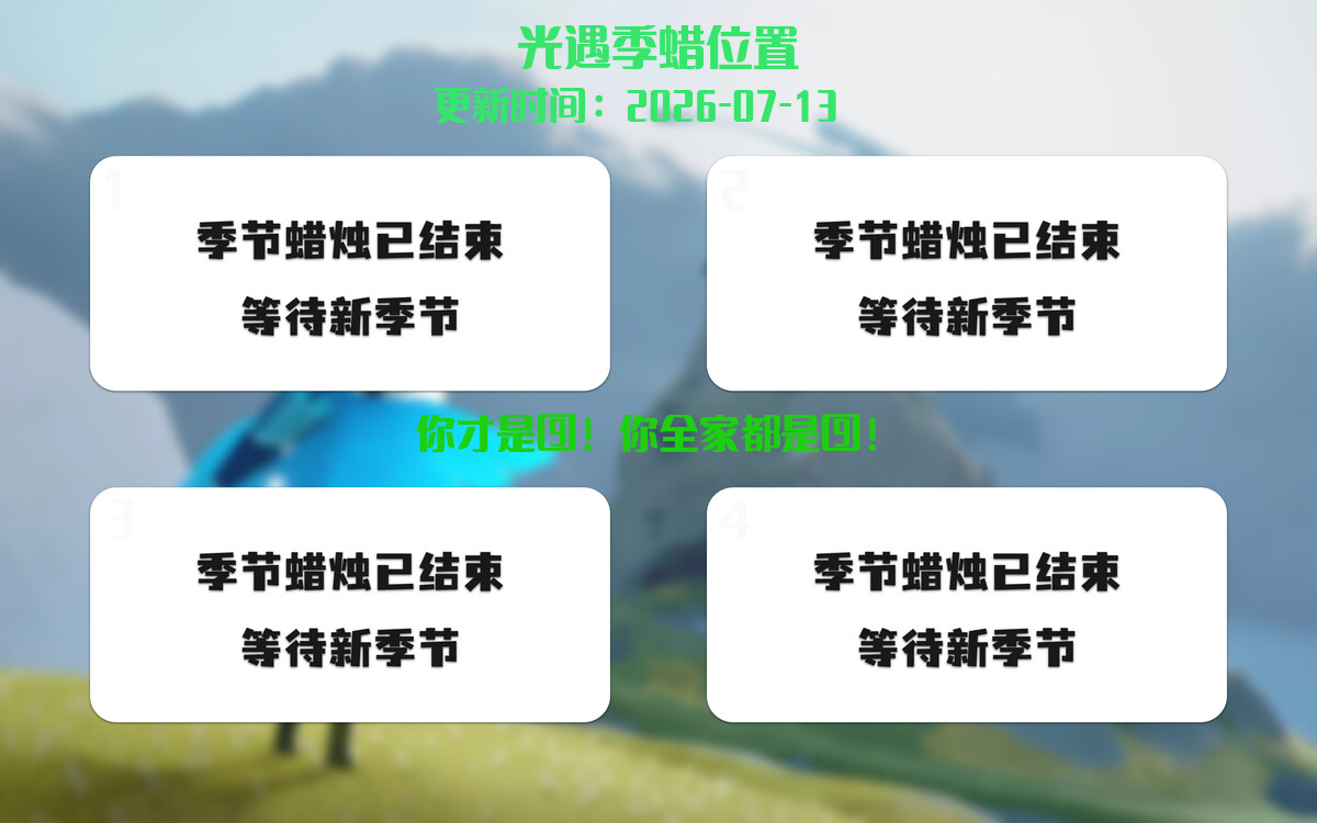 季节蜡烛汇总图