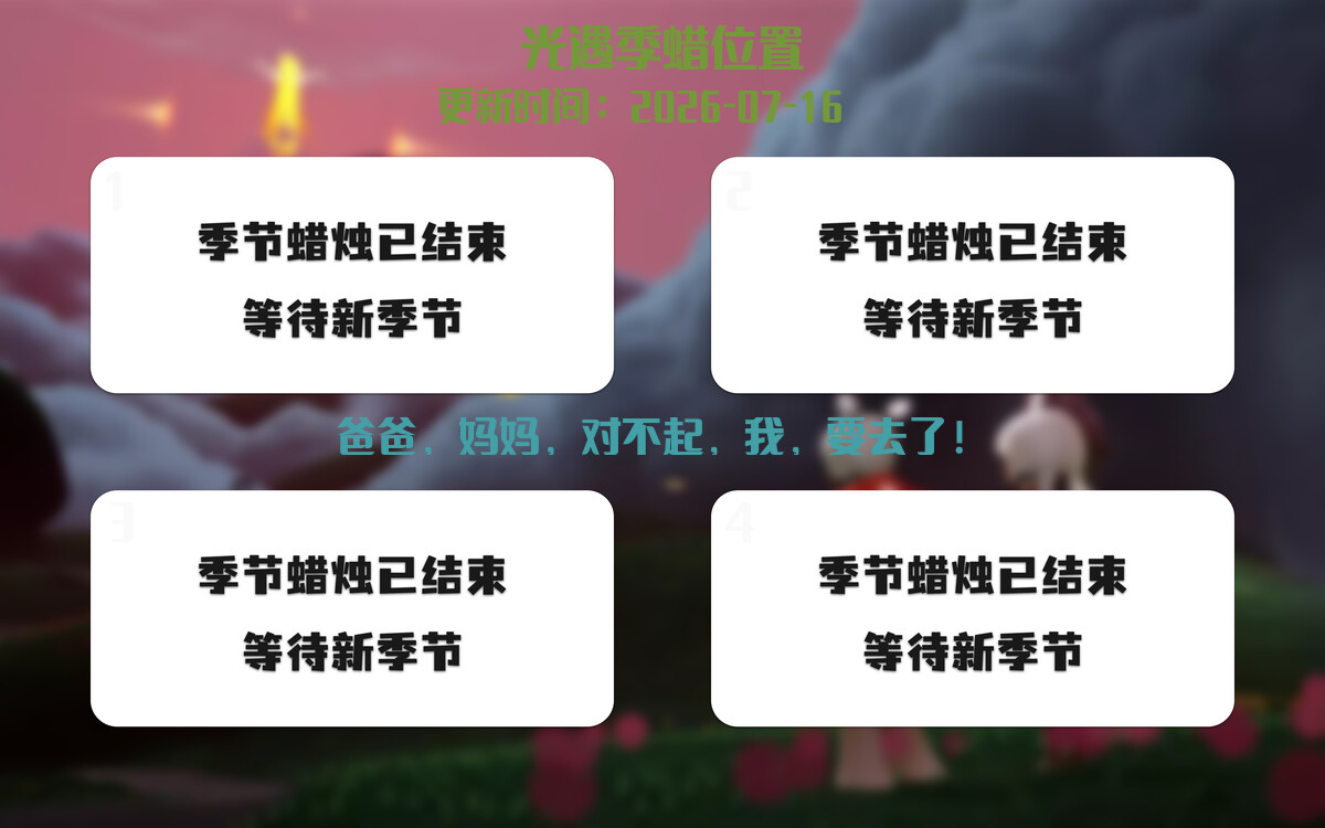 季节蜡烛汇总图