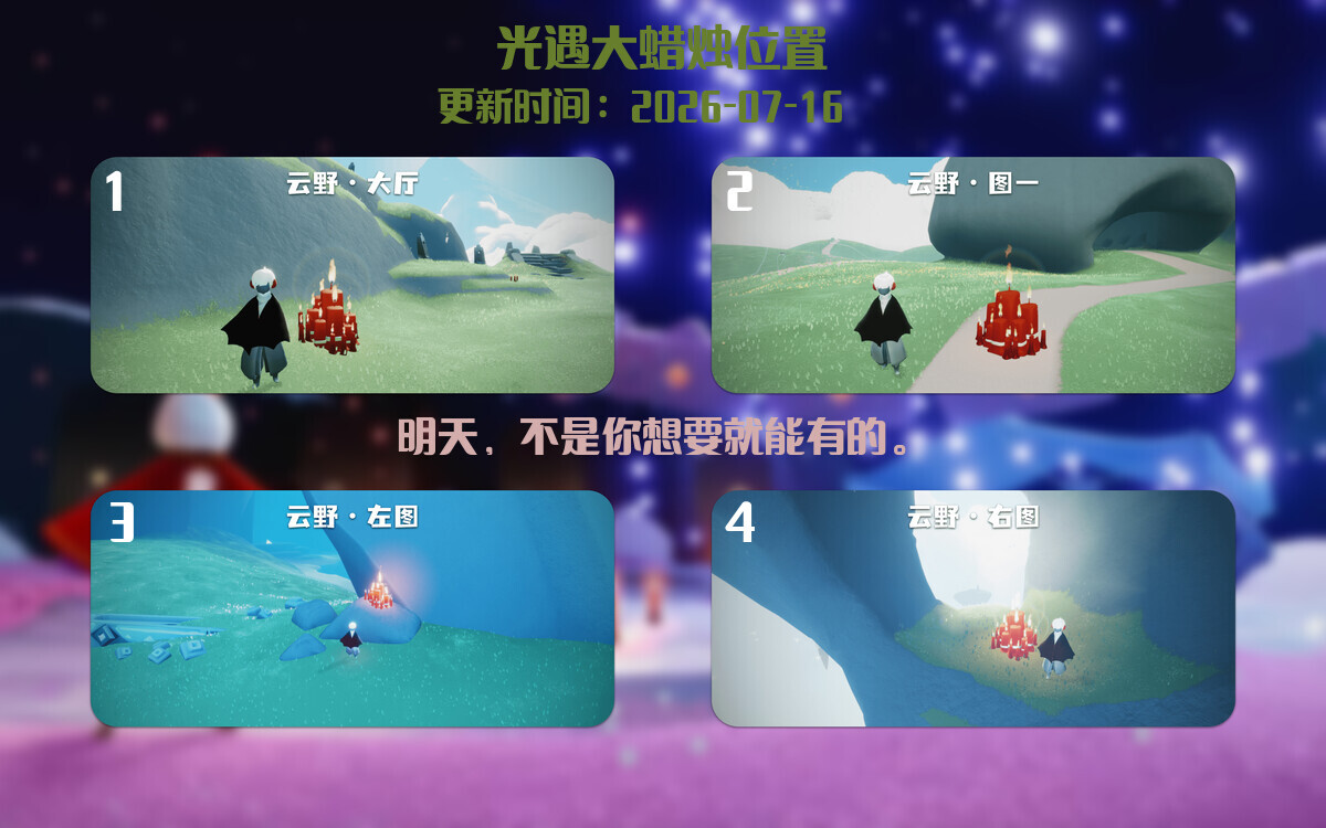 大蜡烛汇总图