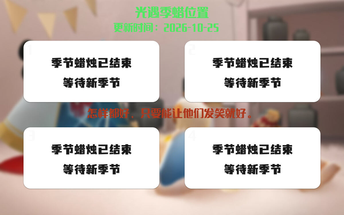 季节蜡烛汇总图