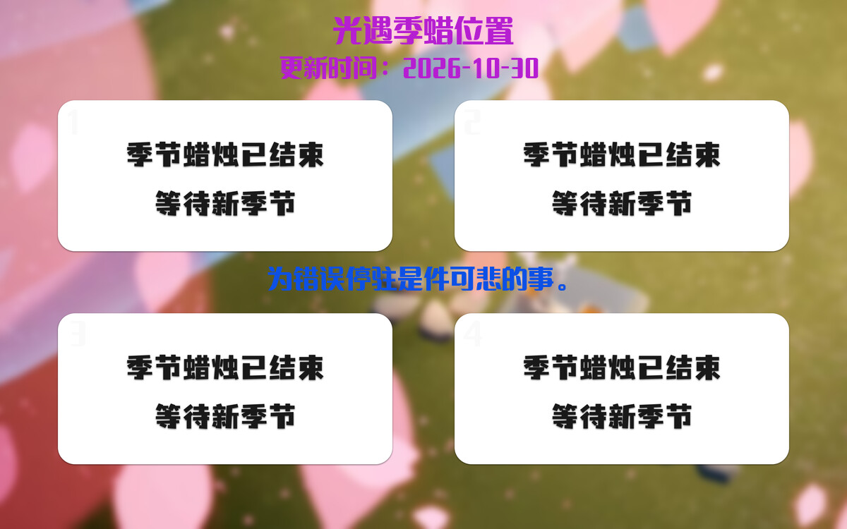 季节蜡烛汇总图