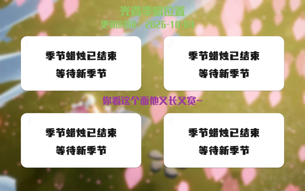 季节蜡烛汇总图