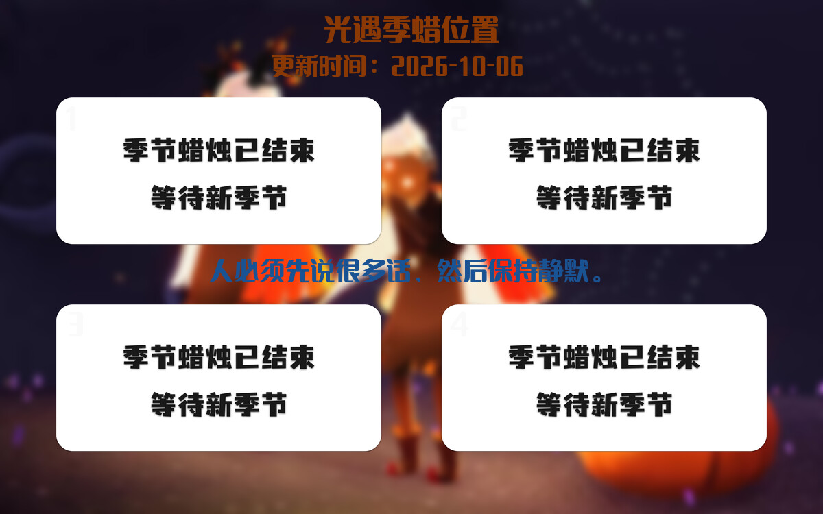 季节蜡烛汇总图
