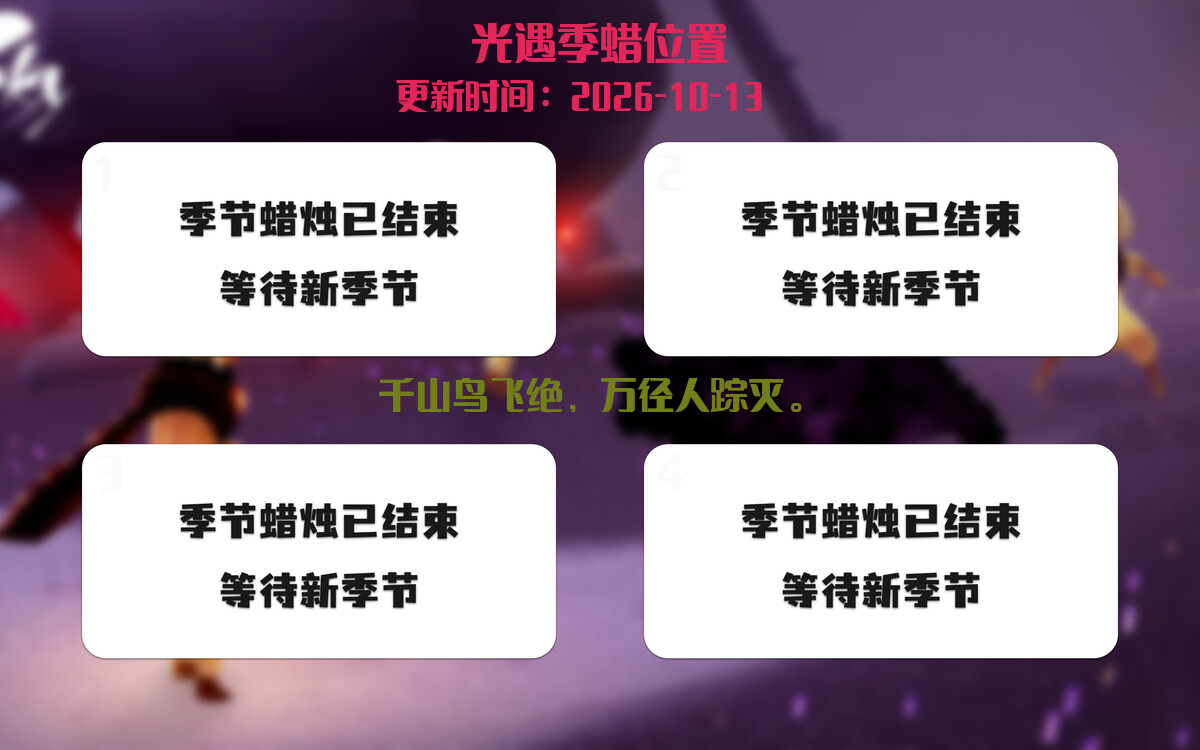 季节蜡烛汇总图