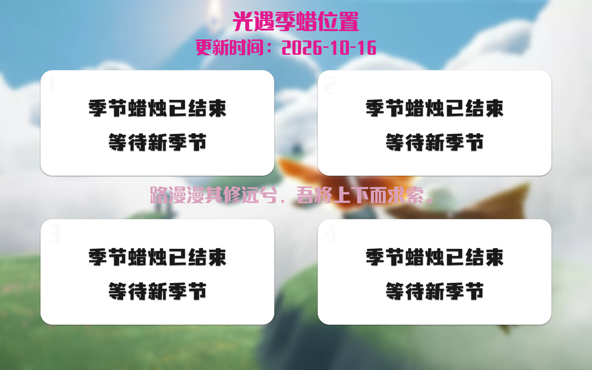 季节蜡烛汇总图
