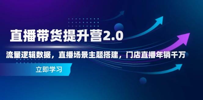 图片[1]-（14694期）直播带货提升营2.0：流量逻辑数据，直播场景主题搭建，门店直播年销千万-倾慕云小窝